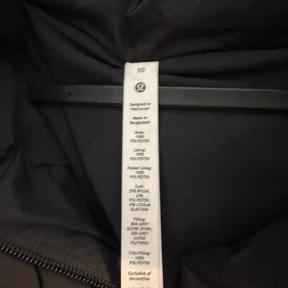 Lululemon Wunder Puff jacket black size 10 - Picture 4 of 7